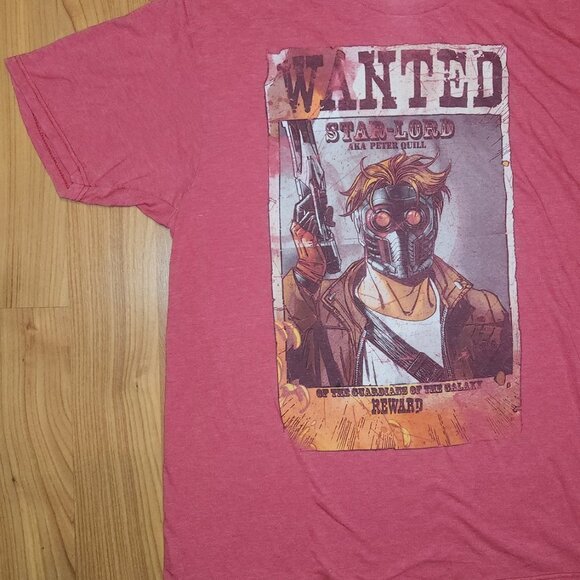 Star-Lord Guardians of the Galaxy Large T Shirt EUC - Picture 4 of 9